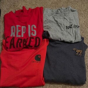 Under Armour, Salt Life, Carhartt, Ocean and Coast mixed sizes small-lrg